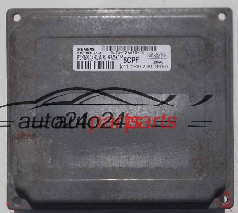 MOTORSTEUERGERÄT ECU STEUERGERÄT FORD FIESTA 1.4 TDCI SIEMENS S120977010 D, S120977010D, FoMoCo 2U7A-12A650-TG, 2U7A12A650TG