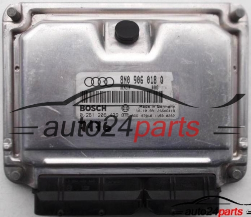 MOTORSTEUERGERÄT ECU STEUERGERÄT AUDI TT 1.8 BOSCH 0 261 206 439, 0261206439, 8N0 906 018 Q, 8N0906018Q, 26SA6418, BENZIN 0003