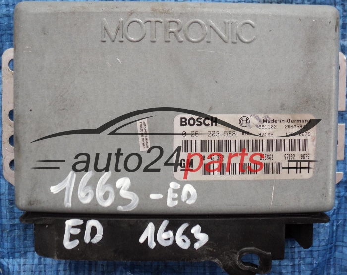  KOMPUTER STEROWNIK SILNIKA OPEL OMEGA 2.5 X25XE BOSCH 0261203588