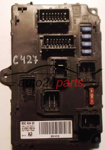 CENTRALITA DE CONFORT PEUGEOT 407 SIEMENS S120017001 H, S120017001H,  9656148180 BSC A04 00