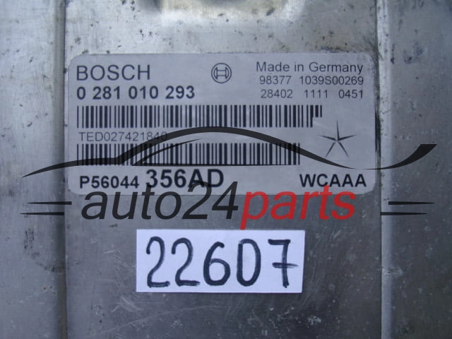 KOMPUTER STEROWNIK SILNIKA JEEP GRAND CHEROKEE 2.7 CRD BOSCH 0 281 010 293, 0281010293, P56044356AD