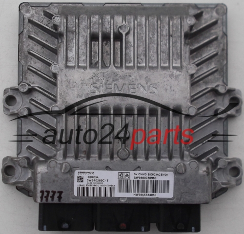 CENTRALINA MOTORE PEUGEOT 407, CITROEN C4 2.0 HDI, SIEMENS VDO 5WS40265C-T