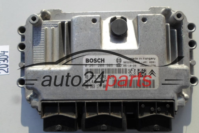 KOMPUTER STEROWNIK SILNIKA CITROEN PEUGEOT 1.6 BOSCH 0 261 208 908, 0261208908, 96 593 177 80, 9659317780, ME7.4.5