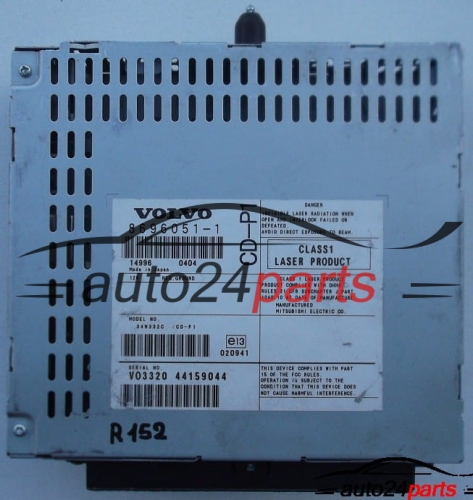 RADIO CD VOLVO S40 8696051-1 / 86960511 / 34W332C / CD-P1 / CDP1 