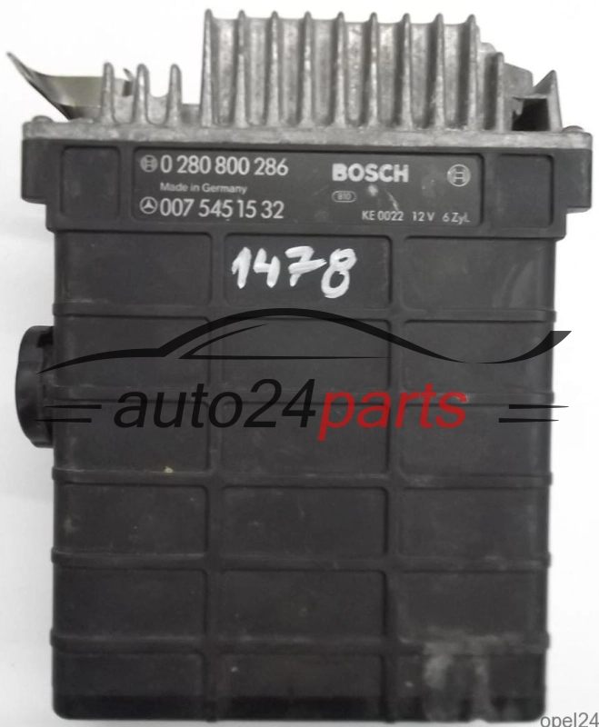 MOTORSTEUERGERÄT ECU STEUERGERÄT MERCEDES W124 C124 S124 E-KLASA 300 E BOSCH 0 280 800 286, 0280800286, 007 545 15 32, 0075451532