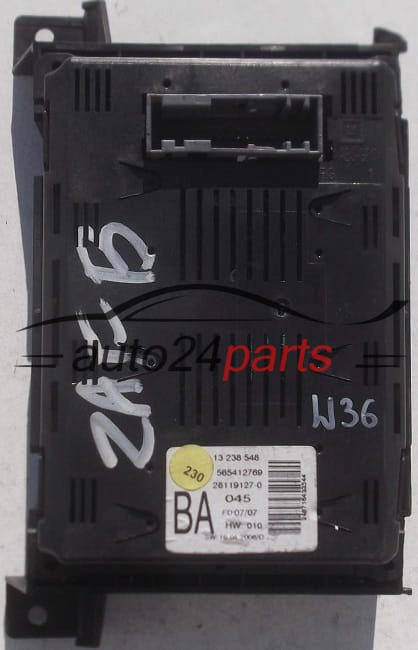 WYŚWIETLACZ RADIA CIEKŁOKRYSTALICZNY OPEL ASTRA H ZAFIRA B GM  13238548BA