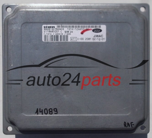 CENTRALITA DE MOTOR FORD KA SIEMENS S118685001 C, S118685001C, 1S5X-12A650-BC, 1S5X12A650BC