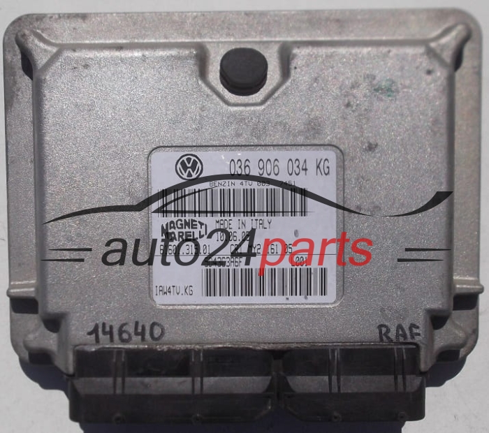 ECU CENTRALITA DE MOTOR VW VOLKSWAGEN POLO 1.4 MAGNETI MARELLI IAW4TV.KG, IAW4TVKG, 036 906 034 KG, 036906034KG, 61601.315.01, 6160131501
