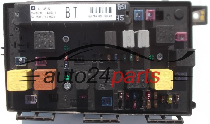 SKRZYNKA ELEKTRYCZNA PRZEKAŻNIKÓW I BEZPIECZNIKÓW MODUŁ NADWOZIA CENTRALKA KOMFORTU BSI OPEL ASTRA H 1.7 CDTI 