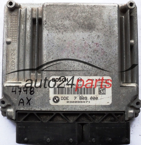 ECU ENGINE CONTROLLER BMW E60 520 2.0 D BOSCH 0281014238, 0 281 014 238, DDE 7 809 000, DDE7809000, 7809000