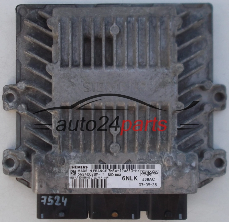 KOMPUTER STEROWNIK SILNIKA FORD  SIEMENS 5WS40028M-T,  FoMoCo 3M5A-12A650-HK