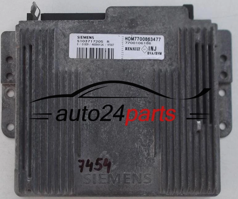 RENAULT LAGUNA 2.0 SIEMENS S103717205R, S103717205 R, HOM7700863477, 7700106186