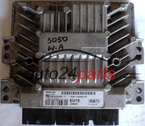 ECU CENTRALITA DE MOTOR FORD MONDEO 2.0 TDCI 7G9112A650VE, 7G91-12A650-VE EU7E, SID206 5WS40596E-T