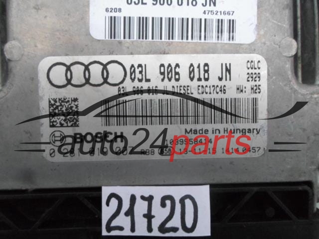 AUDI A4 A5 2.0 TDI BOSCH 0 281 019 007, 0281019007, 03L 906 018 JN, 03L906018JN