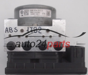 POMPE HYDRAULIQUE ET CALCULATEUR d'ABS AUDI A3 VW 2.0 TDI 5Q0 614 517 C, 5Q0614517C, ATE 10.0220-0207.4, 10022002074, 5Q0 907 379 D, 5Q0907379D, 10091503873, 10062232391 