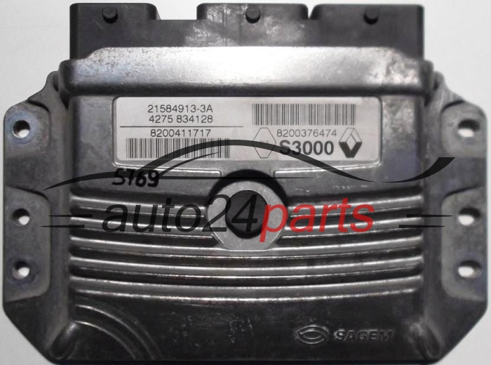 CENTRALINA DO MOTORE RENAULT MODUS 1.4 SAGEM 21584913-3A, 8200411717, 8200376474