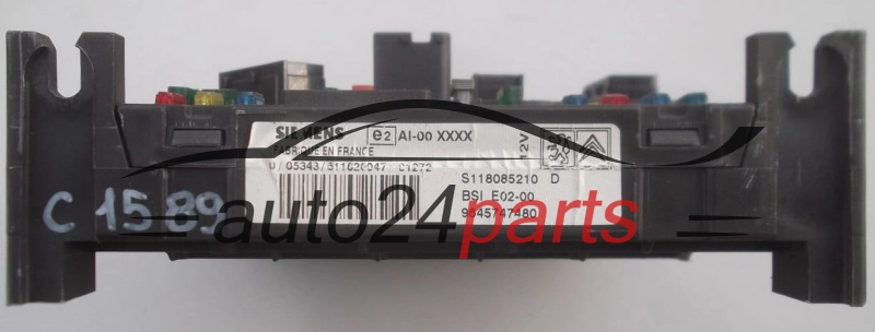 CENTRALKA MODUL STEROWNIK KOMFORTU CITROEN PEUGEOT SIEMENS S118085210D