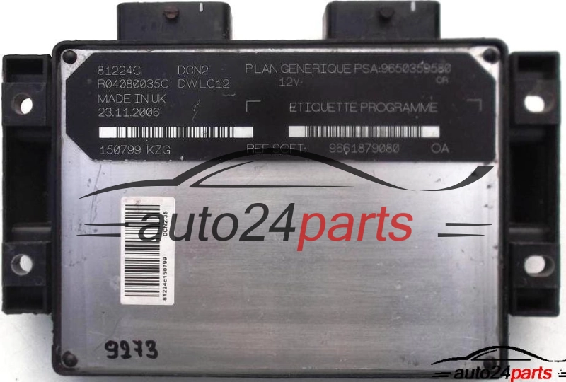 calculateur moteur pour peugeot partner, citroen berlingo 1.9 