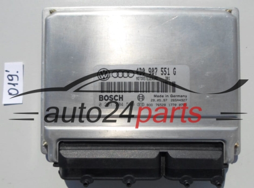 KOMPUTER STEROWNIK SILNIKA AUDI A4 2.8 V6 BOSCH 0 261 204 599,  4D0 907 551 G