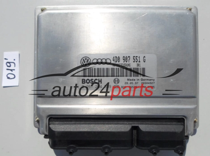 KOMPUTER STEROWNIK SILNIKA AUDI A4 2.8 V6 BOSCH 0 261 204 599,  4D0 907 551 G