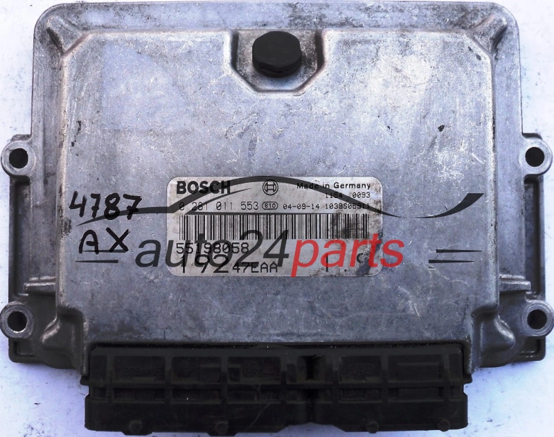 MOTORSTEUERGERÄT ECU STEUERGERAT FIAT STILO 1.9 JTD BOSCH 0281011553