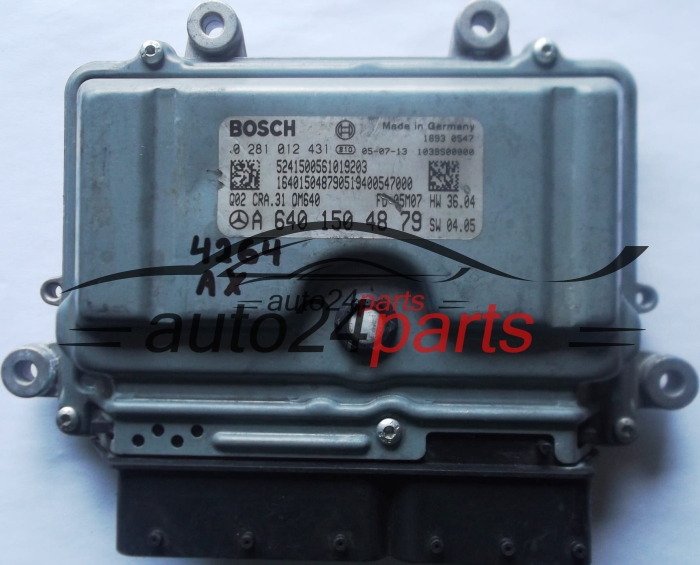 MERCEDES B180 1.8 CDI A6401504879, 6401504879, A 640 150 48 79 BOSCH 0281012431, 0 281 012 431