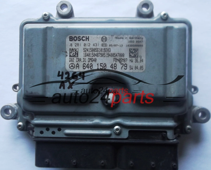 MERCEDES B180 1.8 CDI A6401504879, 6401504879, A 640 150 48 79 BOSCH 0281012431, 0 281 012 431