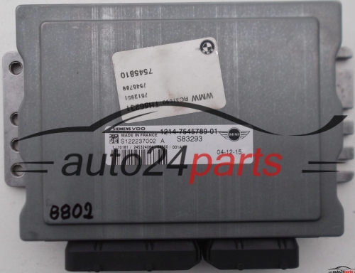 ECU CENTRALITA DE MOTOR MINI COOPER 1.6, SIEMENS S122237002 A, S122237002A, S83293, 1214-7545789-01 