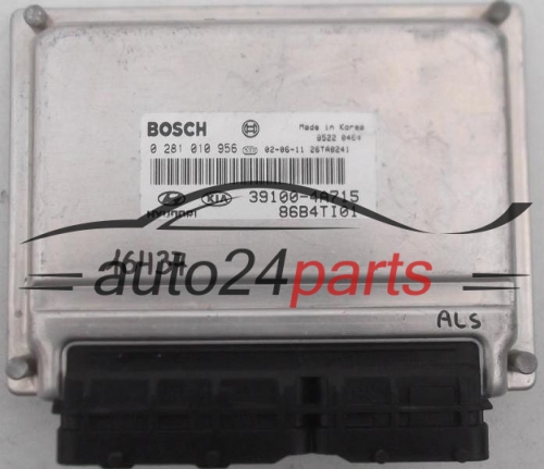ECU ENGINE CONTROLLER KIA HYUNDAI 2.5 CRDI BOSCH 0 281 010 956, 0281010956, 39100-4A715, 391004A715