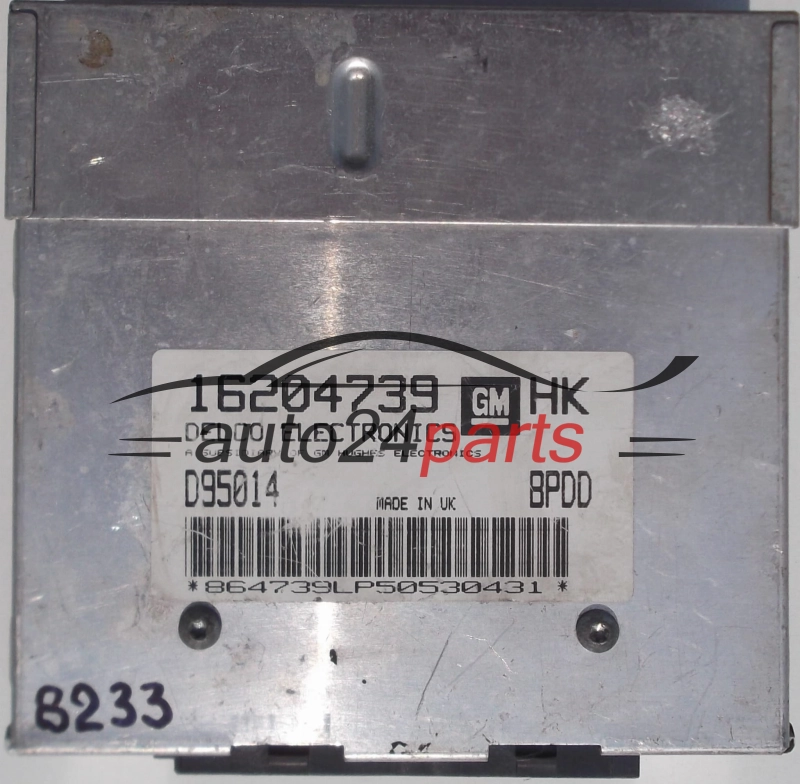 CENTRALINA MOTORE OPEL CORSA B 1.2, DELCO 16204739 HK, 16204739HK, D95014, BPDD