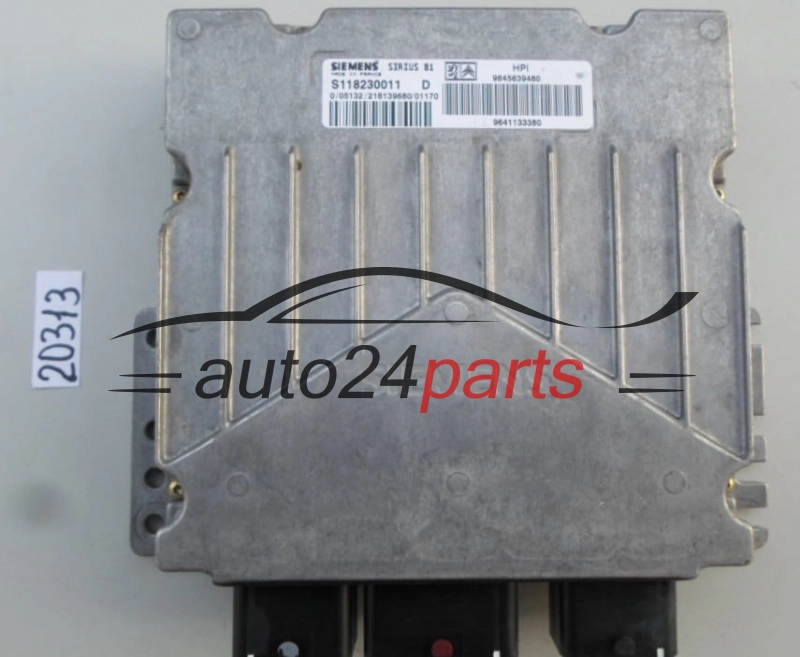 KOMPUTER STEROWNIK SILNIKA CITROEN PEUGEOT SIRIUS 81 S118230011 D, S118230011D, 9645639480 
