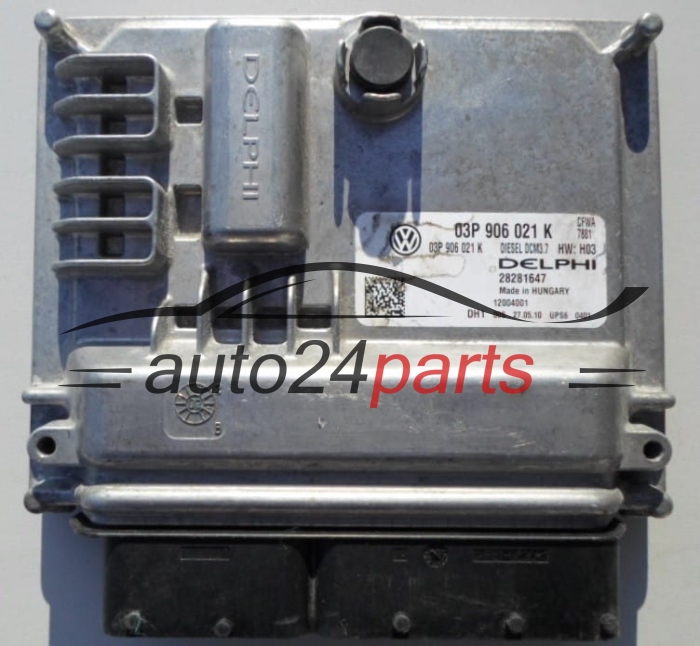 ECU CENTRALITA DE MOTOR  SKODA FABIA 1.2 TDI DELPHI 28281647, 03P 906 021 K