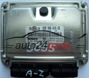 ECU ENGINE CONTROLLER VW VOLKSWAGEN PASSAT 1.9 TDI 038906019GS, BOSCH 0 281 010 940, 0281010940, 1039S01469, DIESEL EDC15P+ 1580 