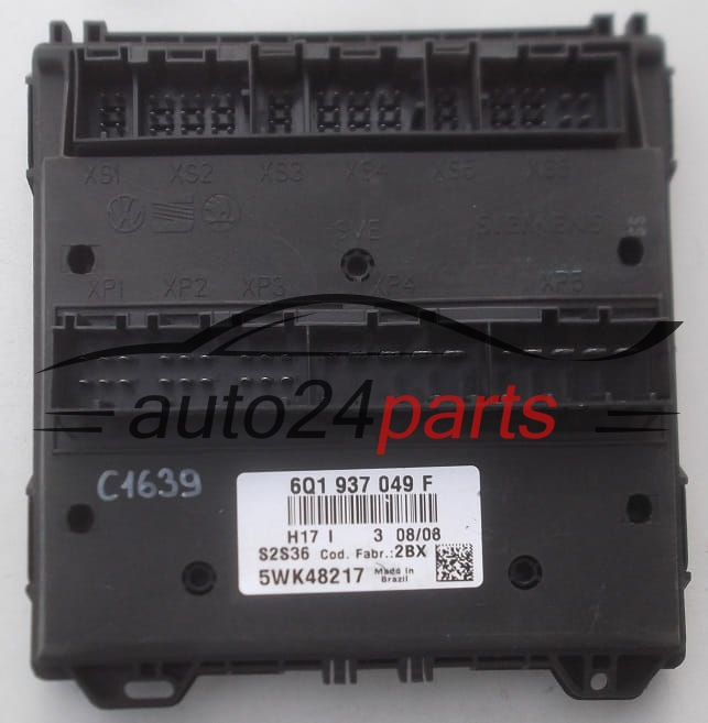 SEAT SKODA VW 6Q1937049F 5WK48217 Centralina de comando do sistema confort