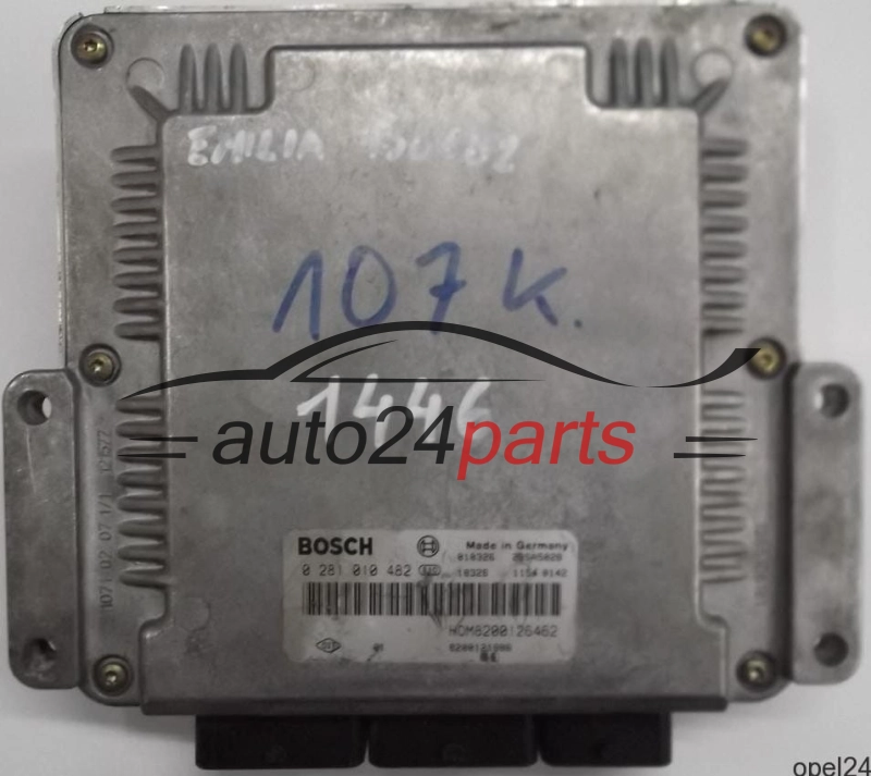 MOTORSTEUERGERÄT ECU STEUERGERÄT RENAULT LAGUNA 1.9 DCI F9Q BOSCH 0281010482, 0 281 010 482, HOM8200126462, HOM 8200126462, 8200121886, 28SA5028