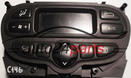 UNITE D'AFFICHAGE CLIMATRONIC PEUGEOT 206 BEHR 64497 01, GKR 9140010278, 9 140 010 278, 96283050 ZR, 96283050 ZR, 96 283 050 ZR 
