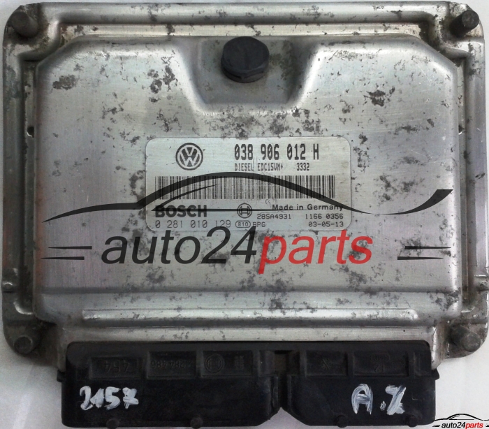 ΜΟΝΑΔΑ ΕΛΕΓΧΟΥ ΚΙΝΗΤΗΡΑ SKODA OCTAVIA 1.9 TDI ALH 038906012H, BOSCH 0281010129, 28SA4931