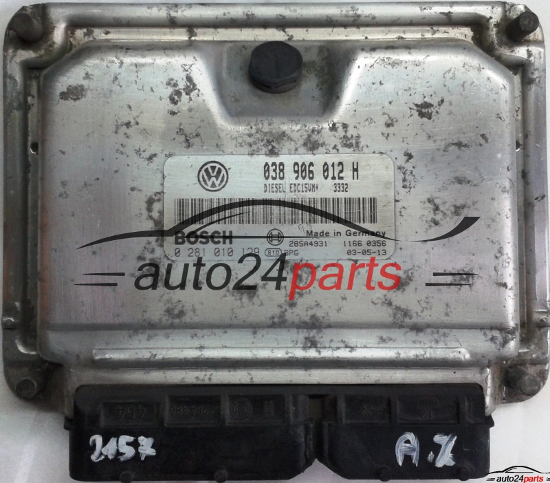 ΜΟΝΑΔΑ ΕΛΕΓΧΟΥ ΚΙΝΗΤΗΡΑ SKODA OCTAVIA 1.9 TDI ALH 038906012H, BOSCH 0281010129, 28SA4931