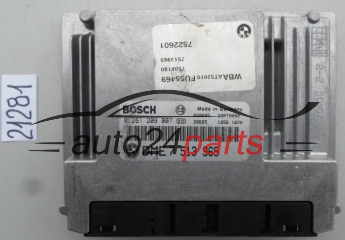 BMW E46 BOSCH 0 261 209 007, 0261209007, DME 7 513 965, DME7513965, 7513965