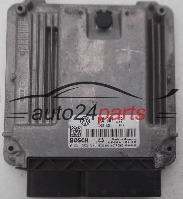MOTORSTEUERGERÄT ECU STEUERGERÄT  VOLKSWAGEN GOLF 2.0 TFSI BOSCH 0 261 S02 078,  1K0 907 115
