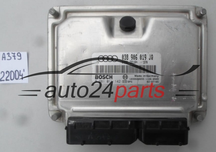 AUDI A4 1.9 TDI 038906019JQ, 038 906 019 AQ, BOSCH 0 281 011 142, 0281011142, DIESEL EDC15P+ 1570, 1039S00655 
