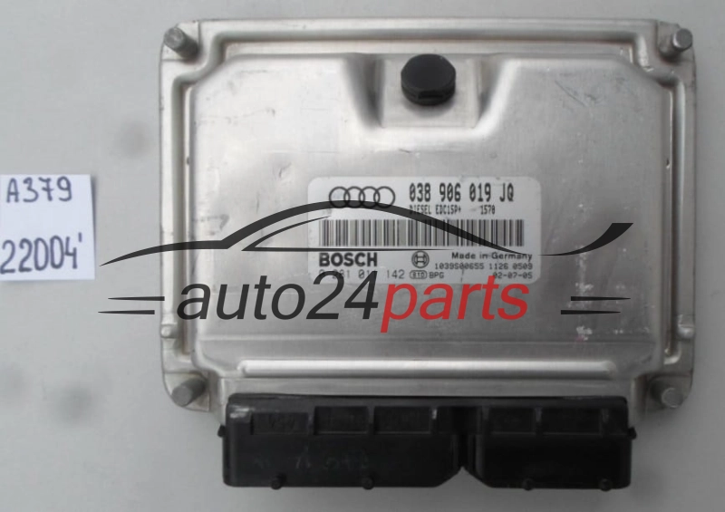 AUDI A4 1.9 TDI 038906019JQ, 038 906 019 AQ, BOSCH 0 281 011 142, 0281011142, DIESEL EDC15P+ 1570, 1039S00655 
