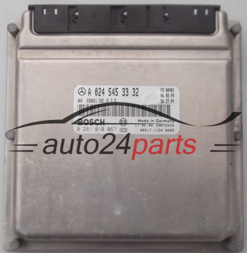 ECU CENTRALITA DE MOTOR  MERCEDES 3.2 CDI BOSCH 0 281 010 067,  A 024 545 33 32