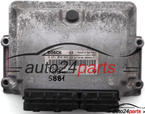 ECU ENGINE CONTROLLER FIAT PUNTO 1.9 JTD BOSCH 0 281 010 846, 0281010846, 46815965 
