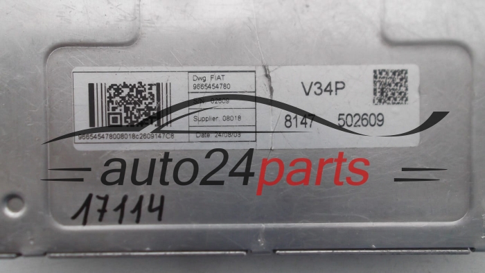 CENTRALINA MOTORE FIAT FIORINO VALEO 9665454780 