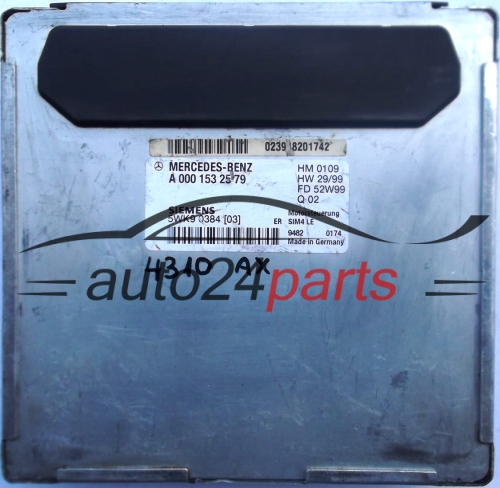KOMPUTER STEROWNIK SILNIKA MERCEDES W203 C200 A0001532579, 0001532579, A 000 153 25 79 SIEMENS SIM4 LE 5WK9 0384 (03) 5WK90384 - 