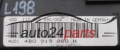 TACHO KOMBIINSTRUMENT VOLKSWAGEN AUDI 4B0 919 880 H, 4B0919880H, VDO 110 008 890/002, 110008890002