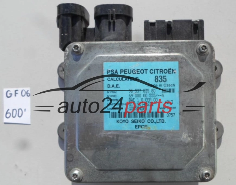 MODUL WSPOMAGANIA STEROWNIK KOLUMNY KIEROWNICZEJ CITROEN PEUGEOT 96 537 835 80, 9653783580, 69 000 00 555/--A, 6900000555, Q1T19074M2ZE