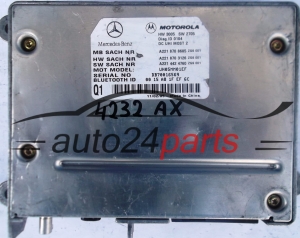 MODULE BLUETOOTH MERCEDES W216 W221 A2218708685, 2218708685, A221 870 8685, A2218703126, 2218703126, A221 870 3126, A2214424760, 2214424760, A221 442 4760, UH05MM01EF