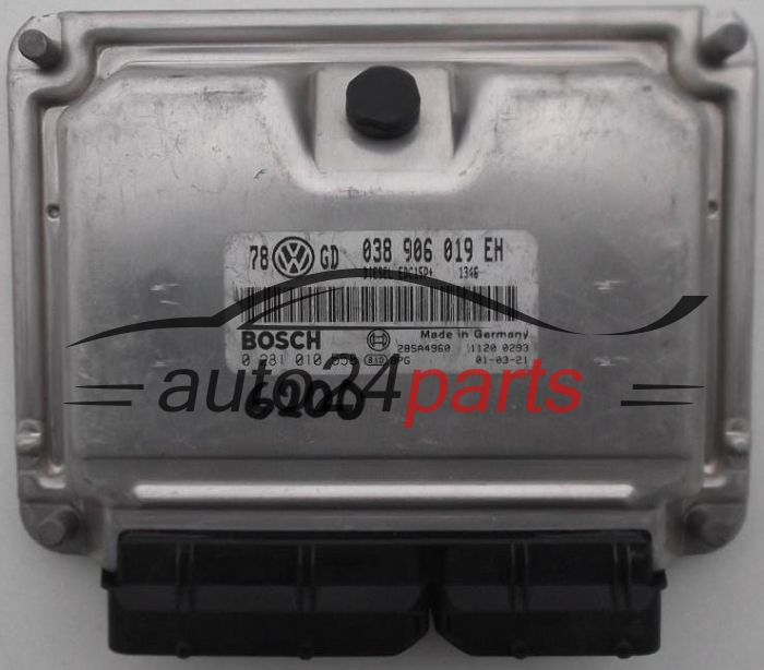 MOTORSTEUERGERÄT ECU STEUERGERÄT VW VOLKSWAGEN PASSAT 1.9 TDI 038906019EH, BOSCH 0 281 010 558, 0281010558, 28SA4960
